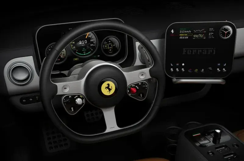 Ferrari představuje interiér prvního elektrického vozu ,,Luce''.